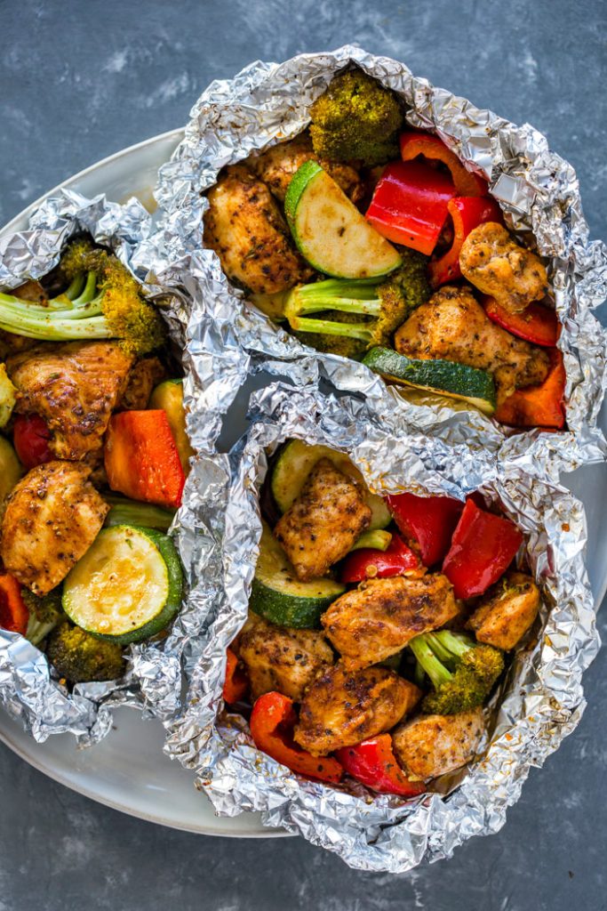 Cajun Chicken And Veggie Foil Packs1